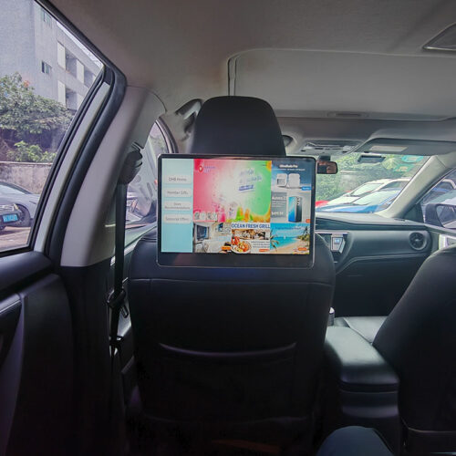 Taxi Headrest Advertising Display