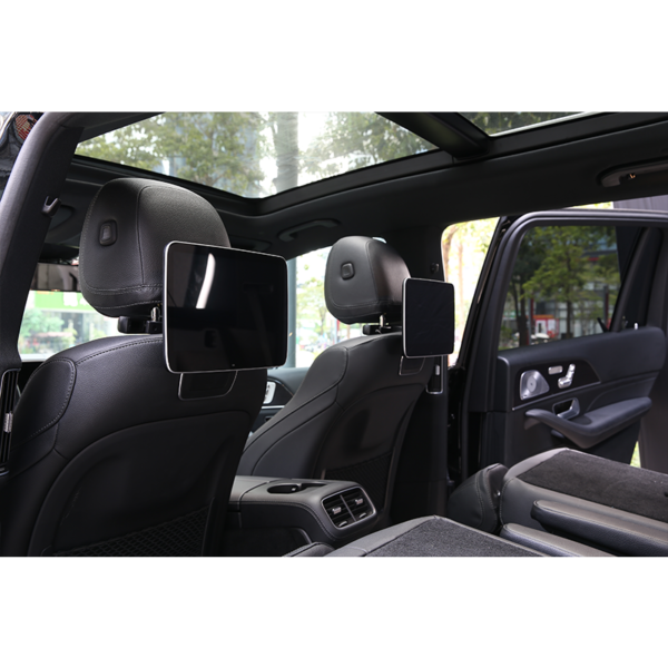 11.6 Inch Taxi Headrest Advertising Display Front View Front view of an 11.6 inch taxi headrest advertising display with Full HD screen.