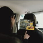 Taxi Rear Seat Advertising Screen