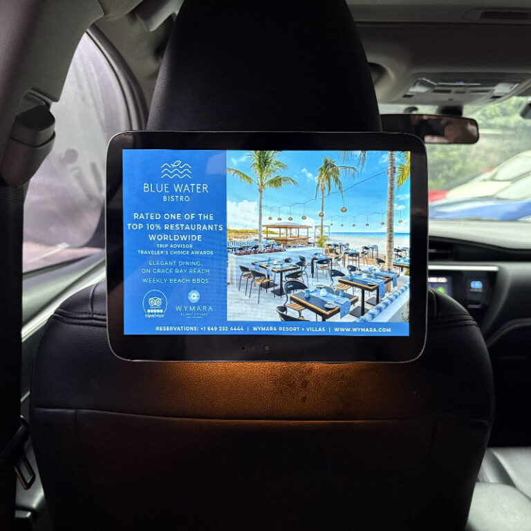 Taxi Headrest Display