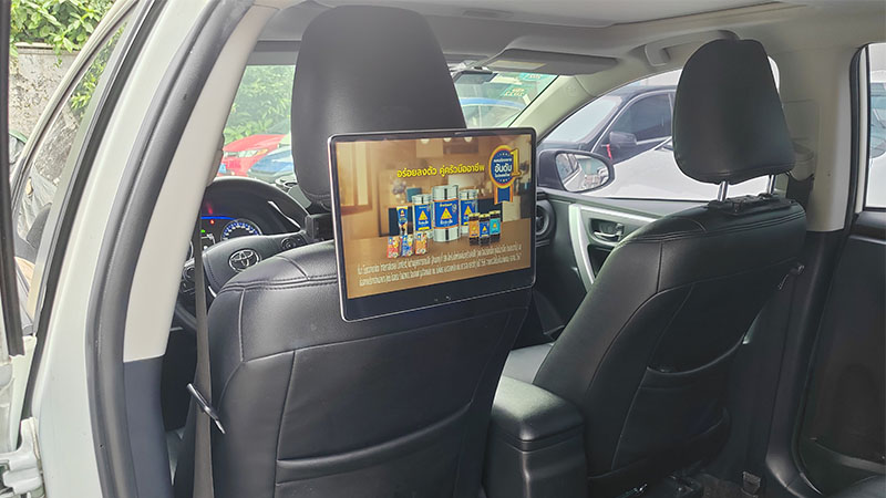 Taxi Headrest Display