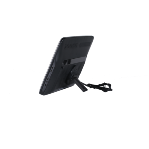 Side view of a slim 11.6 inch taxi LCD advertising display.