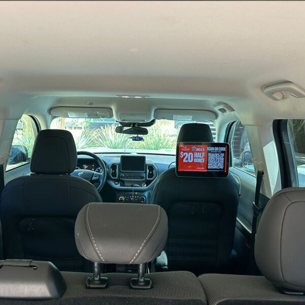 11.6 inch taxi headrest display taxi headrest display