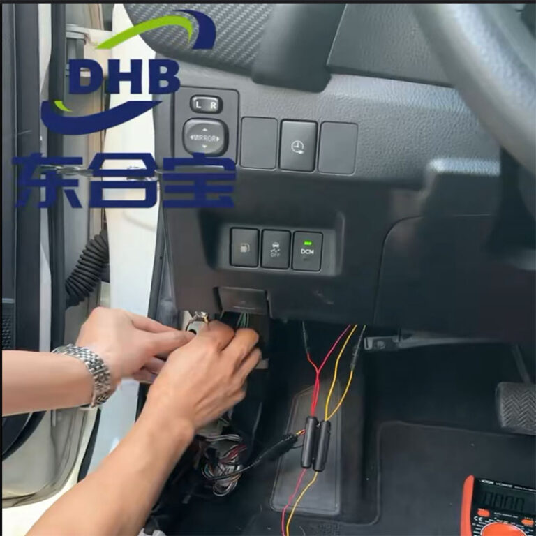 B+ ACC and GND connections for a DHB taxi rear seat advertising display