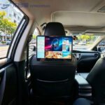 Rear seat advertising system CMS for taxi advertising display management